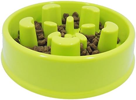 TopCute Lnteractive Non Toxic Slow Down Eating Healthy HabitsFeed Dog Bowl Bloat Stop Dog Bowl