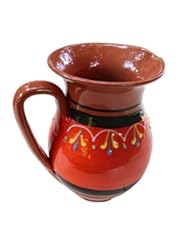 Kitchen: Terracotta Orange, 3/4 Quart Pitcher - Hand Painted From Spain