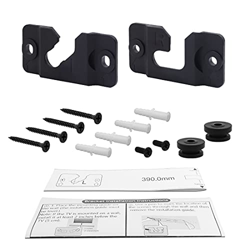 Seayoo 1 Pair of Black Wall Mount Bracket