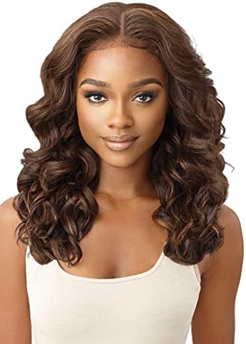 TAVIMART  -  28 inch Gold Everyday Party Wig With Synthetic 13x6 Lace Front Suitable For Lolita Heat Resistance Female Hair Trimmed Lace main image 1