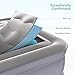 Sable Mattress, Inflatable Air Bed with Internal Pump Eco-Friendly PVC and Top Flocking with Storage Bag, Height 19