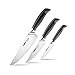 ZYLISS Control Kitchen Knife Set includes Paring, Utility, Chefs Knife - Professional Kitchen Cutlery Knives - Premium German Steel, 3-Piece, Silver