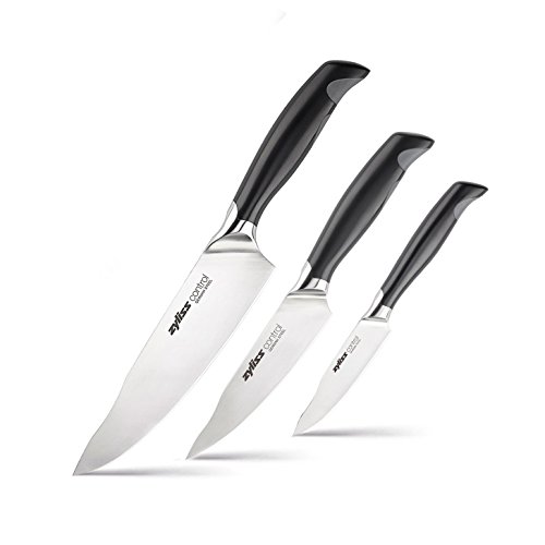ZYLISS Control Kitchen Knife Set includes Paring, Utility, Chefs Knife