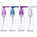 Transparent Travel Bottles Pump Bottle Lotion Dispenser Bottle, 4 Pieces(100 ml)