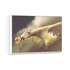Framed Canvas Wall Art for Living Room, Bedroom Fantasy Idea Paintings Canvas Prints for Home Decoration Ready to Hanging - 16x24 inches