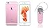 GLCON G-06 Bluetooth Headset for Apple iphone 5S/5C/5,iphone 4/4s,ipad 7/nano,ipod,samsung I9100,I9300,I9500,S3,S4,galaxy 3,Galaxy 4,note 2,note 3,LG,Nokia,palm,blackberry and HTC - Pink