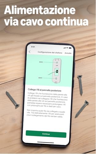 Videocitofono cablato 2K+ (ultimo modello) | Videocitofono con video 2K a figura intera | Alimentazione con cablaggio continua | Audio ottimizzato | Protezione IP65 | Bianco
