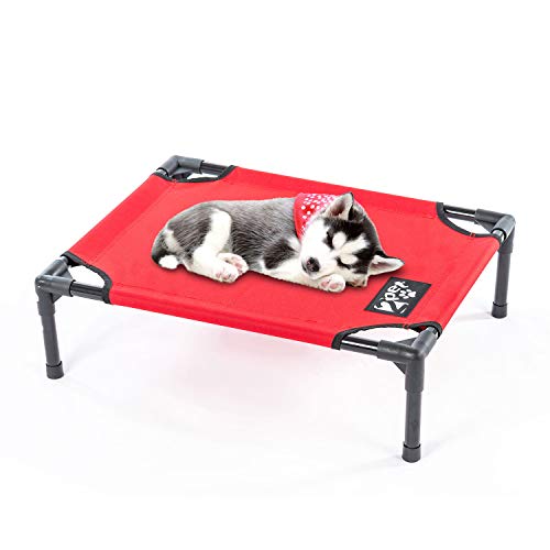 2PET Elevated Cooling Pet Bed, Pet Cot, Dog Bed with Breathable Mesh