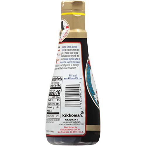 KIKKOMAN SMOOTH AROMATIC SOY SAUCE, 6.8 FL OZ
