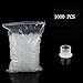 Yuelong 1000Pcs Ink Caps Medium - Tattoo Ink Cups White Plastic Disposable Pigment Cups With Base Microblading Makeup Tattoo Caps 14mm Medium for Tattoo Ink