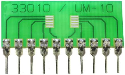10 Pin SIP Surface Mount Integrated Circuit Adapter (0.4" x 1")