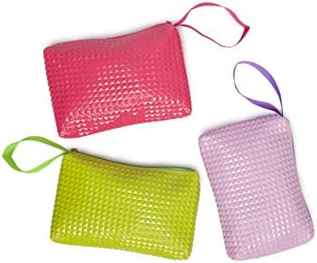 Zipper Storage Bag - Pouch For Jewelry, Small Tools, Makeup, Toiletries, Cosmetics, Office, Travel, Car - Set Of 3