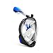 Full Face Snorkel Mask with Camera Mount, Anti-Leak Anti-Fog, 180 Panoramic View New Experience for Snorkeling, Diving, Outdoor, Swimming, Adult