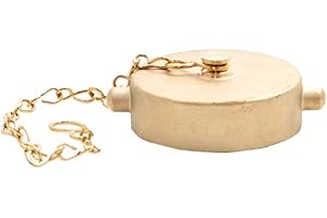 Fast Fire Parts - Cap, Brass, 2.5" NH/NST, Chain, Pin, Equiv. Dixon FP250F