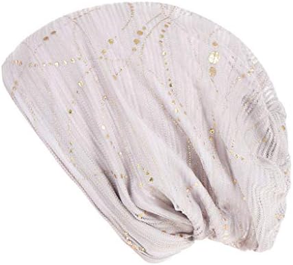DealinM Women Muslim Frontal Lace Cross Bonnet Hijab Turban Breathable Hat Chemo Daily Leisure Cozy Cap