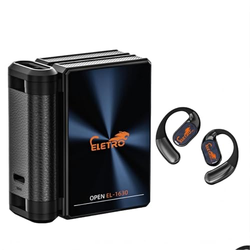 Fones de Ouvido,Bluetooth6.0,Design Dobrável Duplo, Isolamento de Ruído, IPX5 À Prova d’Água e Suor,Suporta Chamadas de Voz, 60Horas em Standby Ideal para viagens e atividades ao ar livre
