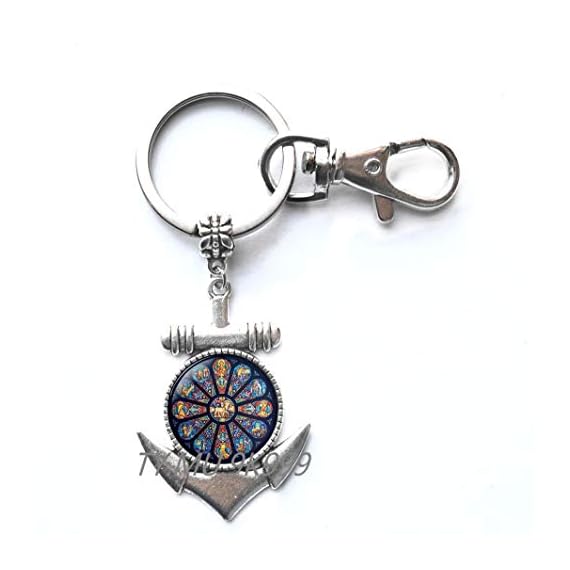 Rose-Window-Key-RingGothic-CathedralGothic-Style-Anchor-KeychainGothic-Rose-WindowGothic-Rose-Key-RingCatholicChristian-JewelryY213