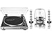 AudioTechnica AT-LP60XGM Fully Automatic Stereo 2-Speed Turntable System (Silver) with Harman Consumer SoundSticks III 2.1 Plug and Play Multimedia Speaker System