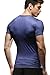 Red Plume Men's Compression Tights Fitness Shirt,Casual Quick-dry Sports T-shirt