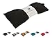 Lavender Eye Pillow - Migraine, Stress & Anxiety Relief - #1 Stress Relief Gifts for Women - Made in The USA, Organic Flax Seed Filled! (Black - Organic Cotton)