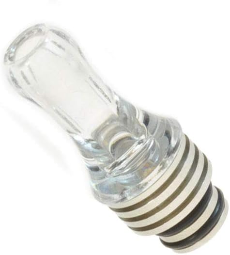 Armerah Round Heatsink 3 in 1 510 Drip Tip eCig Mouthpiece Tall/Narrow PC/Steel Single Clear