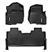 MAXLINER Floor Mats 2 Row Liner Set Black for 2017-2019 Ford F-250/F-350 Super Duty Crew Cab with 1st Row Bucket Seats primary