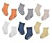 Petescilla Unisex-Baby Rollable Cuff Socks Non-Skid 6 Pack