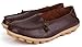 LabatoStyle Women’s Genuine Leather Flats Casual Moccasin Driving loafers Shoes (Brown, 9 B(M) US)