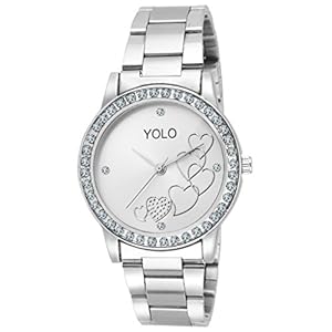 YOLO Analog Silver Dial Women’s Watch-YLS-039