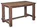 Signature Design by Ashley - Pinnadel Dining Table - Counter Height - Weathered Brown Finish w/ Gray Undertones