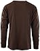 ChoiceApparel Mens Long Sleeve Thermal Waffle Pattern Crew Neck Shirts (L, 1802-BROWN)