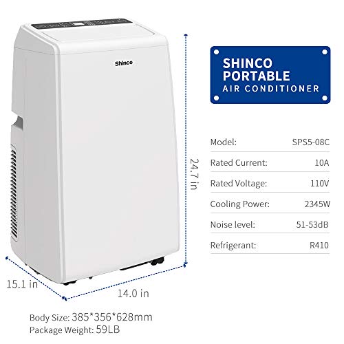 2 Shinco+SPS5+08C+Portable+Conditioner+Dehumidifier