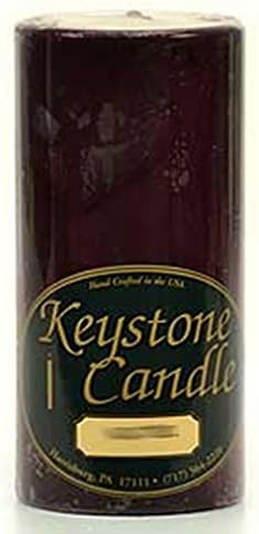 3 x 6 Black Cherry Pillar Candles