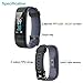 YAMAY Fitness Tracker, Heart Rate Monitor Watch Fitness Watch Activity Tracker IP68 Waterproof Pedometer with Step Counter Sleep Monitor 14 Sports Tracking for Women Men Kid (Color Screen) (Gray)