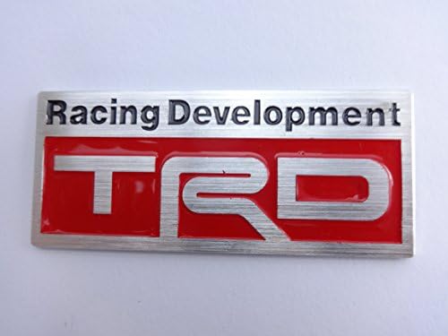 TRD Racing Development Emblem Badge Car Accessories with chrome effect and 3M Adhesive