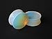 Organic Aragonite, Opalite, Moon, Opal Precious Stone Double Sided Flare Gauges/plugs (1 Pair) Different Sizes Available (9/16