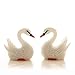 Danmu 2pcs Mini Resin Swans Fairy Garden Micro Landscape Home Garden Decoration Plant Pots Bonsai Craft Decor