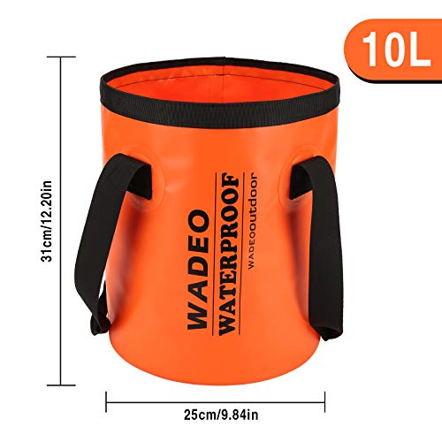 WADEO Portable Camping Shower Head, Protable Shower Pump for Camping