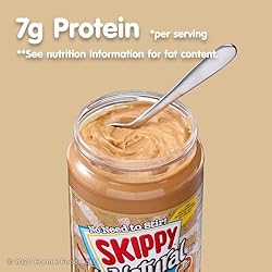 SKIPPY Natural Peanut Butter Spread, Creamy, 7 g