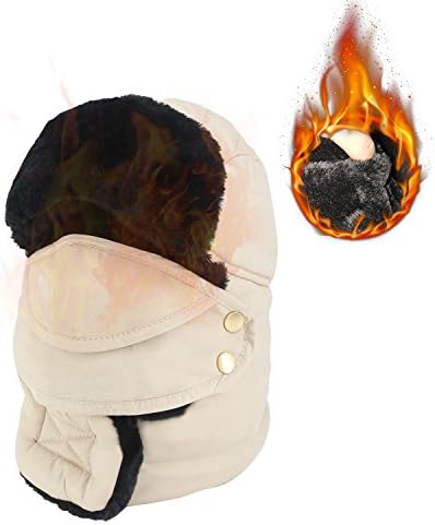 Women Winer Hat Face Mask - Dewang Russian Fashion Hat Outdoor Cap With Earflap