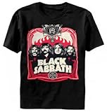 Black Sabbath 'Red Flames' Black T-Shirt