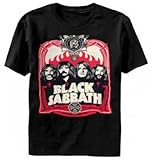 Black Sabbath ‘Red Flames’ Black T-Shirt (Medium), Online Clothing Store