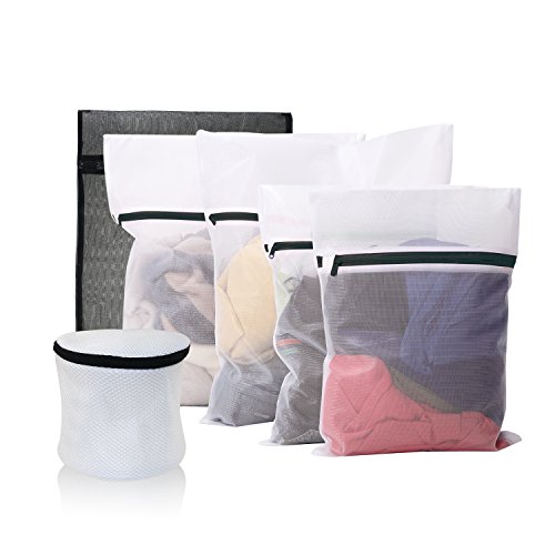 Homga Set of 6 Laundry Wash Bags, 3 Large,2 Medium ,1 Bonus Bra Mesh Laundry Bags - Delicates Laundry Bag-Best for Soft Toys, Travel Organizers, Blouse, Hosiery, Underwear, Lingerie