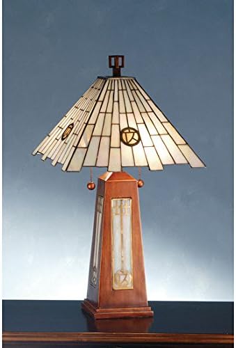 Tiffany Style Stained Glass Pendulum Accent Table Lamp