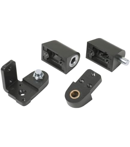 Jeu de pivots de charnière RC - Mxzzand - Acier - Argent et Noir