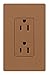 Lutron Claro 15 Amp Duplex Outlet, SCR-15-TC, Terracotta