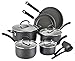 T-fal Cookware Set, 12-Piece, Black