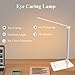 AUELEK LED Desk Lamp, Table Lamp USB Rechargeable, Dimmable Office Desklamp with Timer/Memory/Touch Function, 52 LEDs, 5 10 Brightness Modes, 2000mAh Flexible Reading lamp (White)
