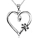 Pet Dog Memorial Gifts Sterling Silver Puppy Dog Memorial Jewelry for Women Girls, 18