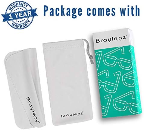 Polarized safety lens with 100% UV protection and Braylenz coating.